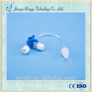 CE and ISO approved medical disposable three way stopcock with extention tube